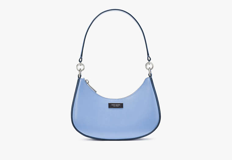Sam Icon Shiny Small Convertible Crossbody Genie Blue Genie Blue