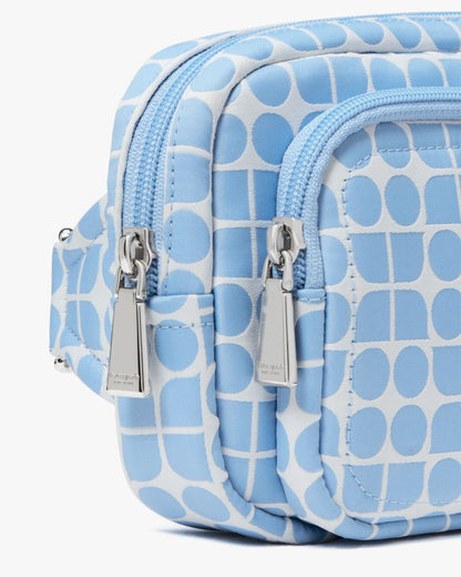 KateSpade Noel Jacquard Belt Bag Astral Blue Multi