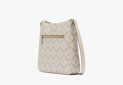 Signature Spade Flower Large Swingpack Crossbody Dark Beige Multi Dark Beige Multi