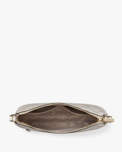 KateSpade Signature Spade Flower Large Swingpack Crossbody Dark Beige Multi