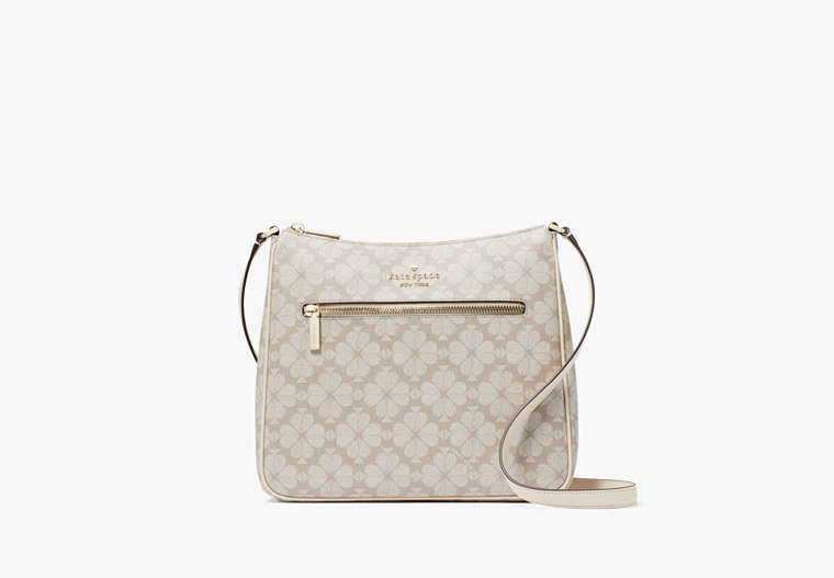 Signature Spade Flower Large Swingpack Crossbody Dark Beige Multi Dark Beige Multi