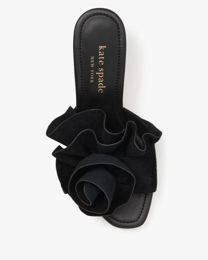 Katespade Flourish Heeled Sandal Black