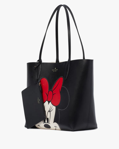 KateSpade Disney X Kate Spade New York Reversible Minnie Large Tote Black Multi