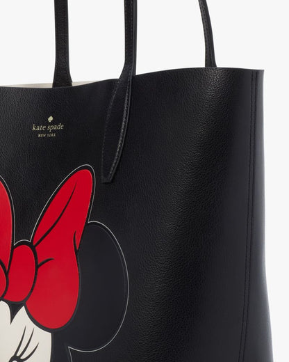 KateSpade Disney X Kate Spade New York Reversible Minnie Large Tote Black Multi