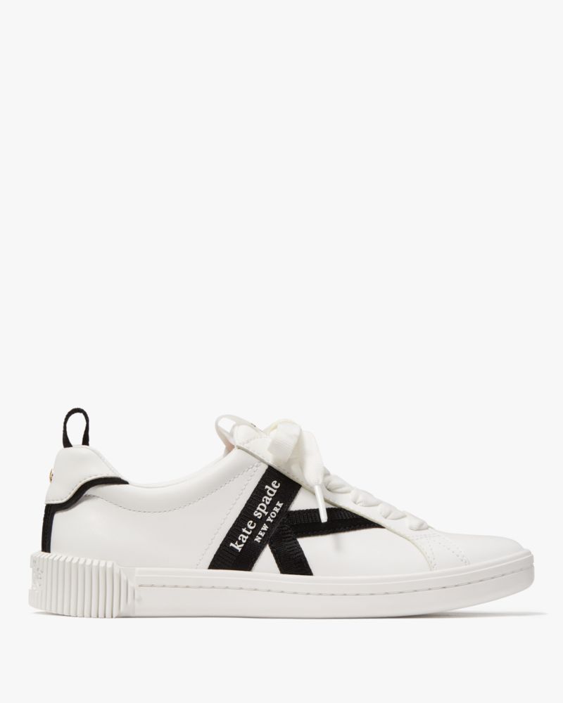 Katespade K As In Kate Court Sneaker True White Black
