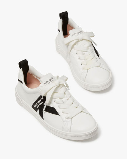 Katespade K As In Kate Court Sneaker True White Black