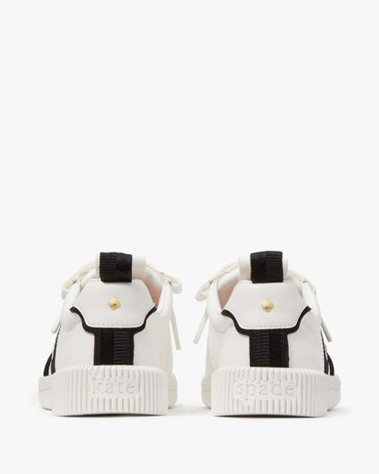 Katespade K As In Kate Court Sneaker True White Black