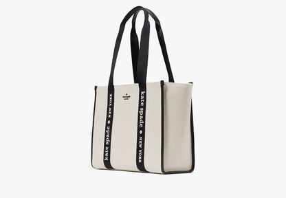 Kip Canvas Large Tote Natural Multi Natural Multi