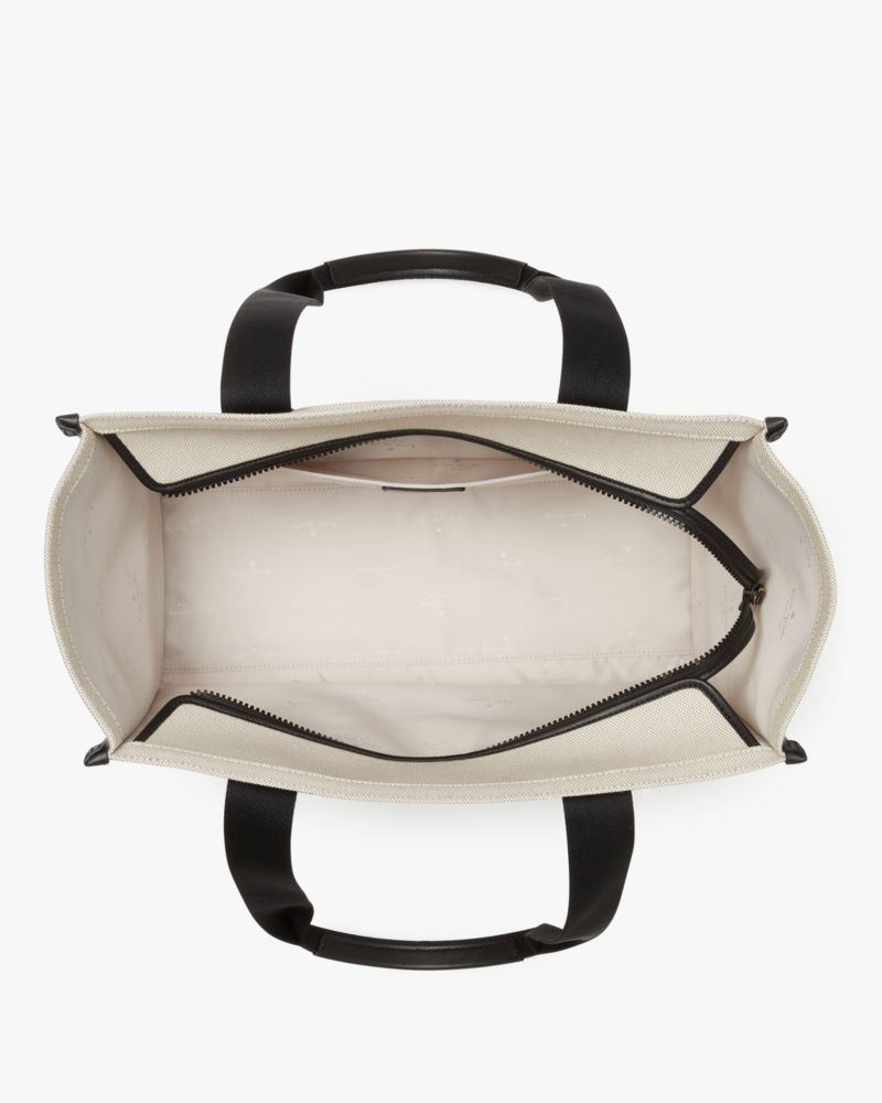 KateSpade Kip Canvas Large Tote Natural Multi