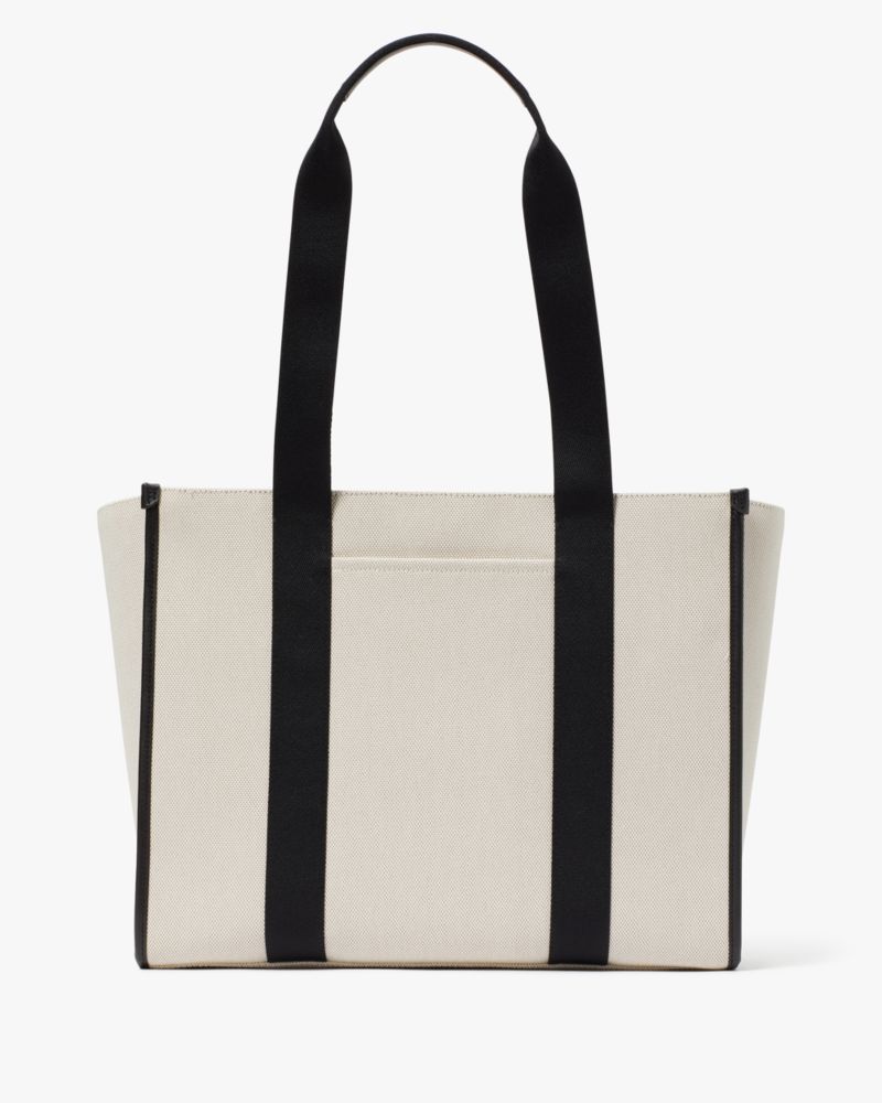 KateSpade Kip Canvas Large Tote Natural Multi