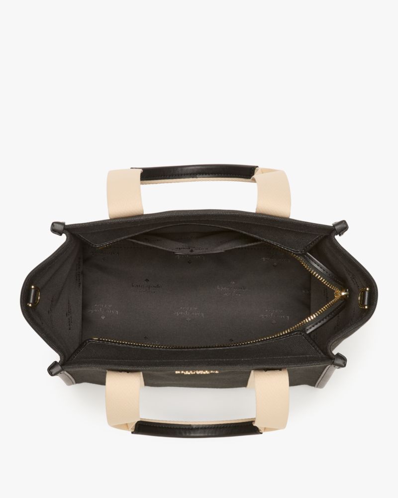 KateSpade Kip Canvas Small Tote Black