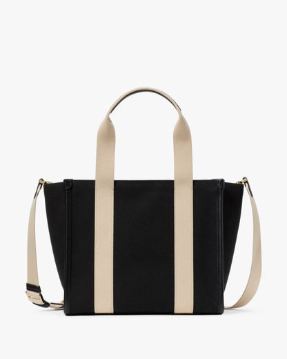 KateSpade Kip Canvas Small Tote Black