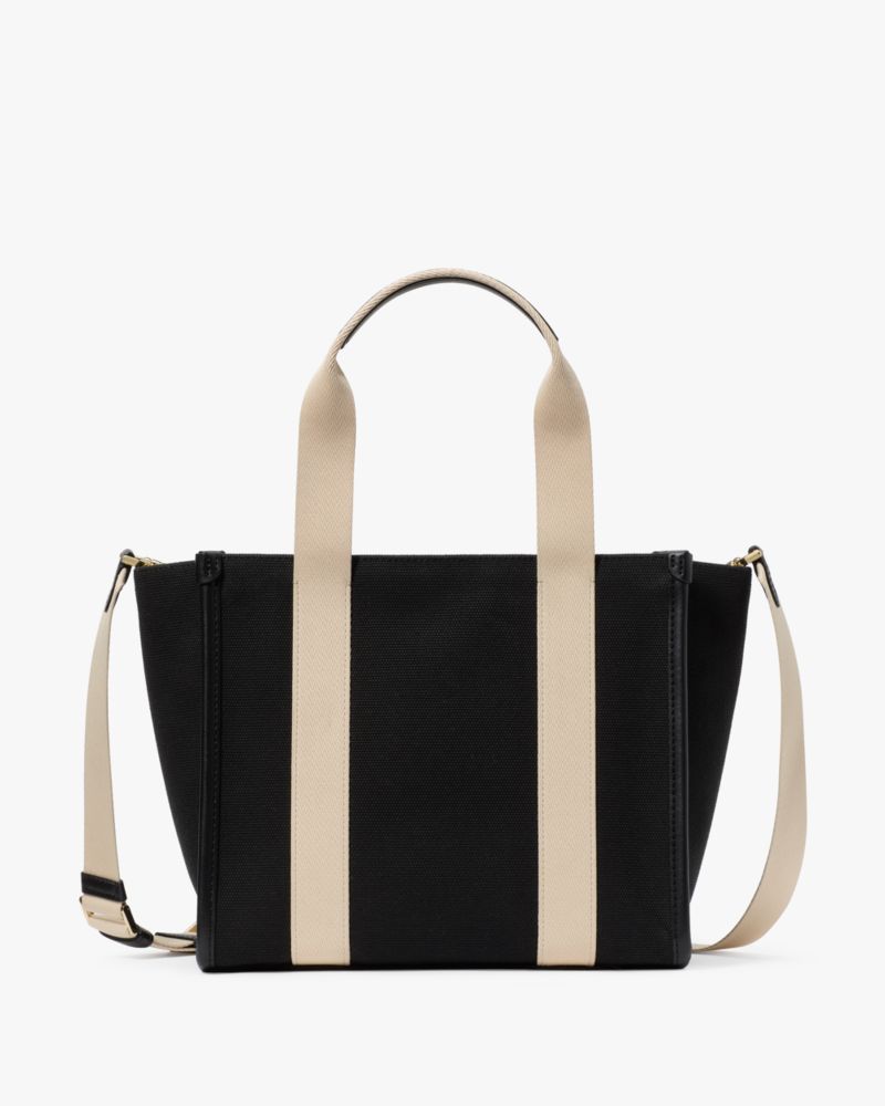 KateSpade Kip Canvas Small Tote Black