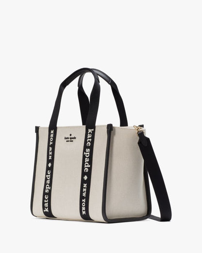 KateSpade Kip Canvas Small Tote Natural Multi