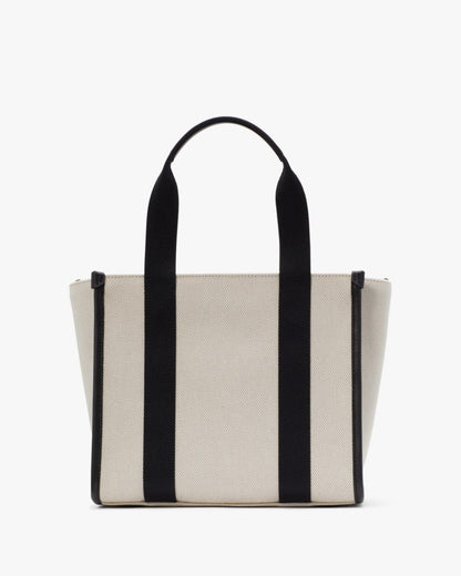 KateSpade Kip Canvas Small Tote Natural Multi