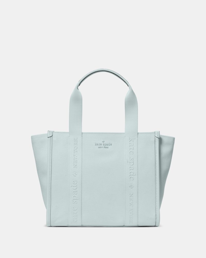 KateSpade Kip Canvas Small Tote Crisp Sky