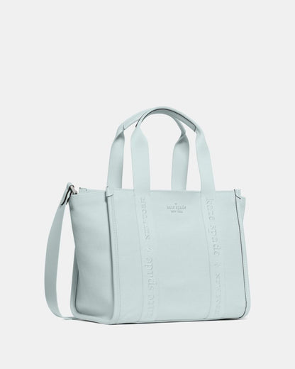 KateSpade Kip Canvas Small Tote Crisp Sky