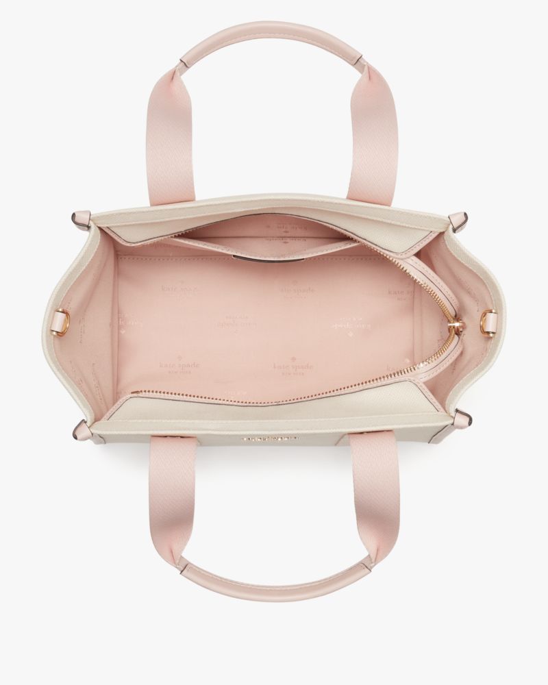 KateSpade Kip Canvas Small Tote Rose Smoke Multi