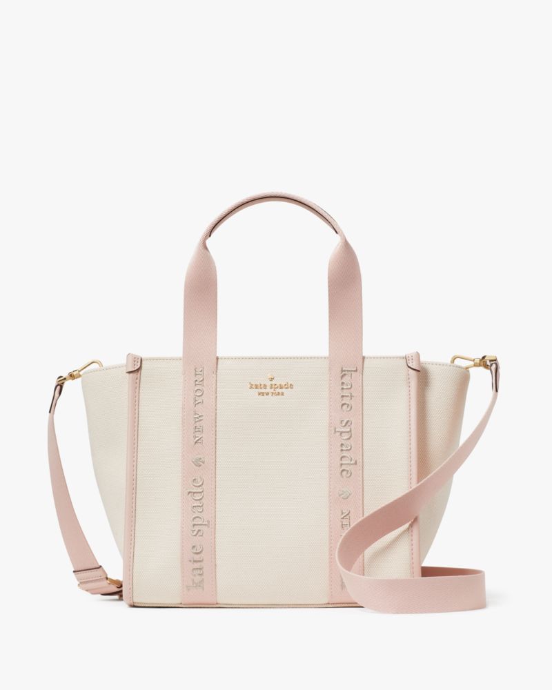 KateSpade Kip Canvas Small Tote Rose Smoke Multi
