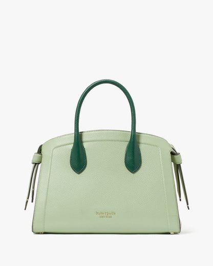 KateSpade Knott Colorblocked Medium Zip top Satchel Beach Glass Multi