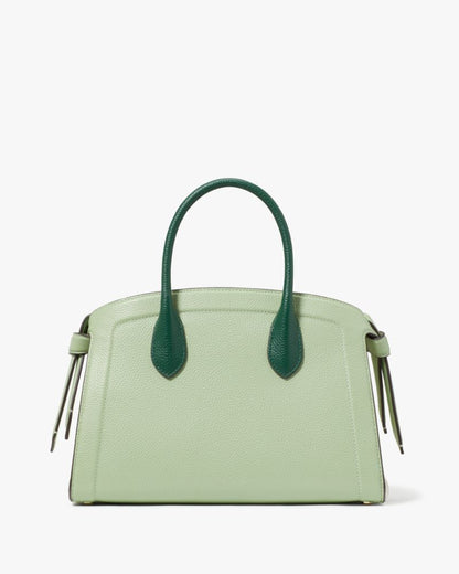 KateSpade Knott Colorblocked Medium Zip top Satchel Beach Glass Multi