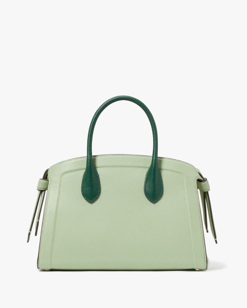 KateSpade Knott Colorblocked Medium Zip top Satchel Beach Glass Multi