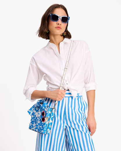 KateSpade Playa Printed 3d Shirt Crossbody Summer Night Multi