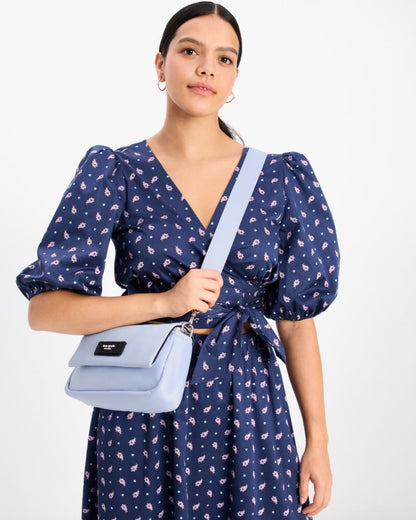 KateSpade Puffed Lola Convertible Crossbody Viola Flower