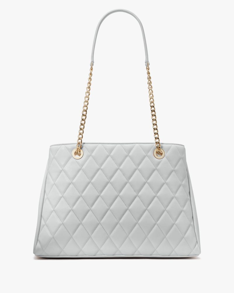 KateSpade Carey Quilted Tote Stone Path