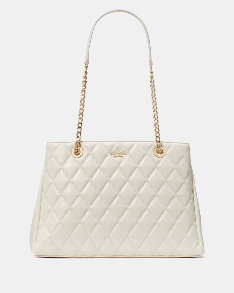 KateSpade Carey Quilted Tote Meringue
