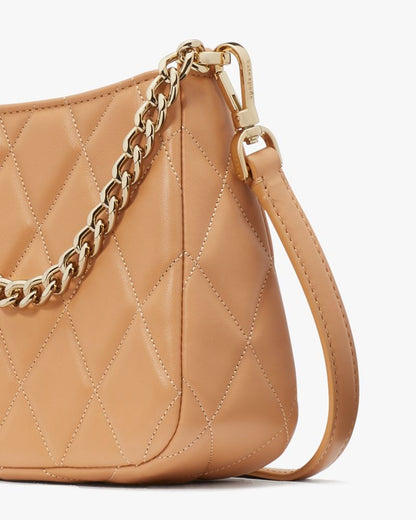 KateSpade Carey Small Convertible Crossbody Tiramisu Mousse