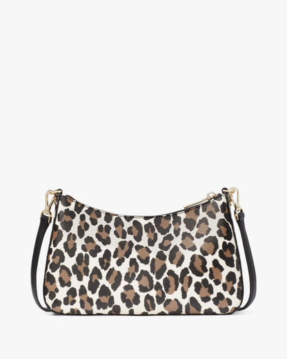 KateSpade Margot Spotted Leopard Medium Convertible Crossbody Cream Multi
