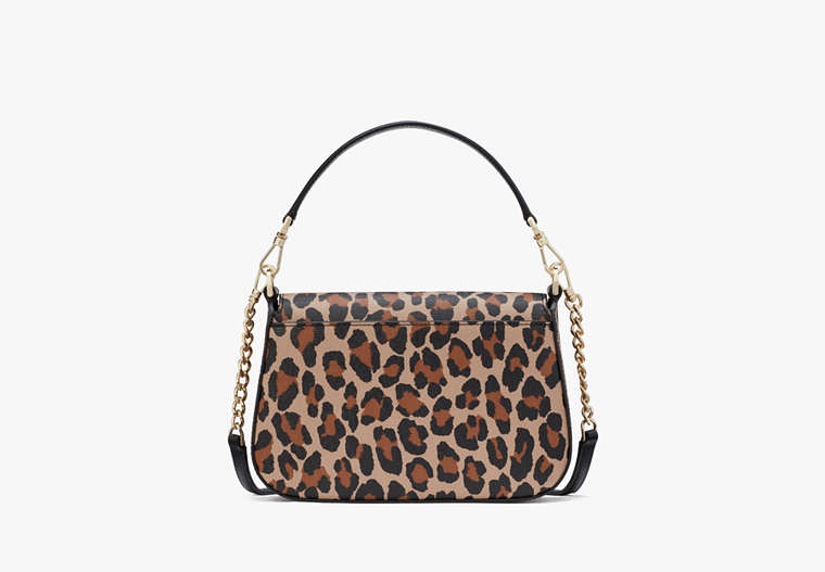 Phoebe Spotted Leopard Small Flap Crossbody Brown Multi Brown Multi