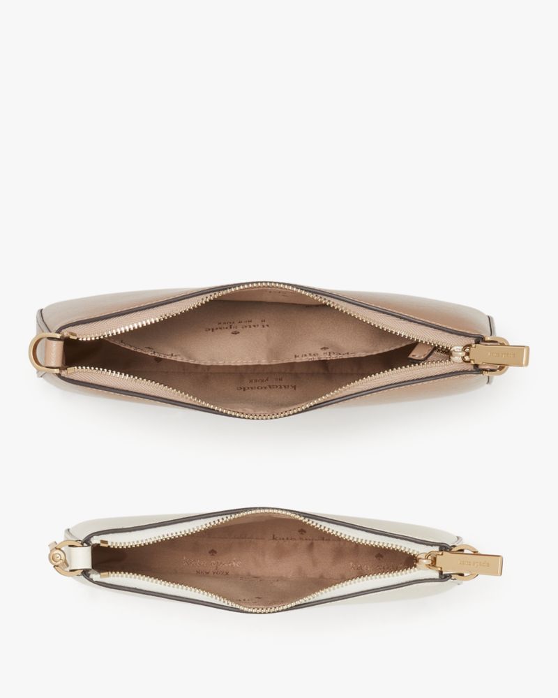 KateSpade Duet Colorblock Saffiano Leather Small Crossbody Toasted Hazelnut Multi