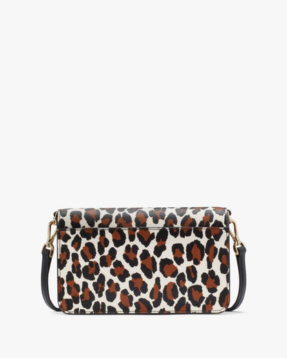 KateSpade Madison Spotted Leopard Willow Mini Flap Crossbody Cream Multi