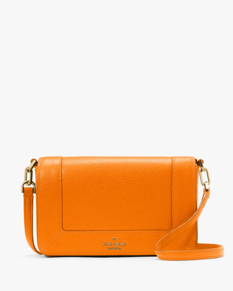 KateSpade Lena Mini Crossbody Orange Zinnia