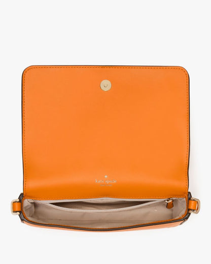 KateSpade Lena Mini Crossbody Orange Zinnia