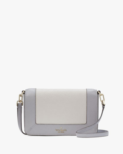KateSpade Lena Colorblock Mini Flap Crossbody Mountain Grey Multi
