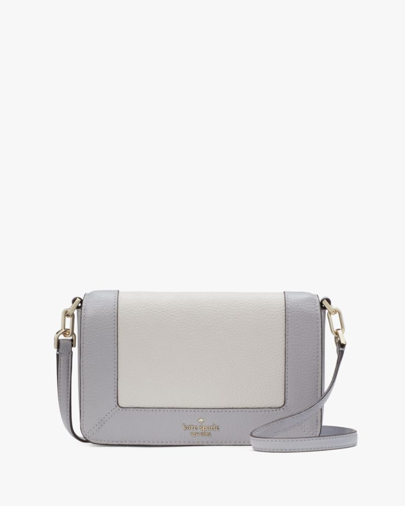 KateSpade Lena Colorblock Mini Flap Crossbody Mountain Grey Multi