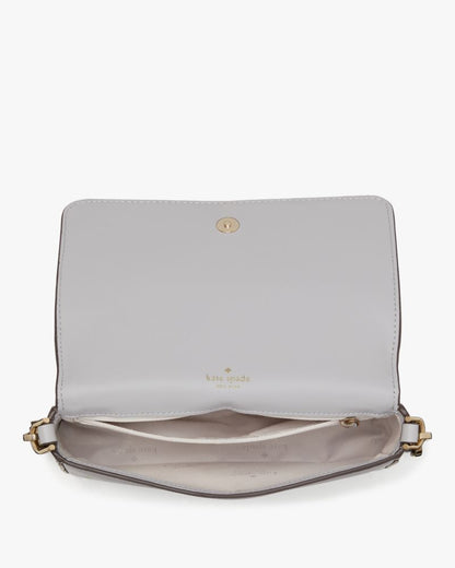 KateSpade Lena Colorblock Mini Flap Crossbody Mountain Grey Multi