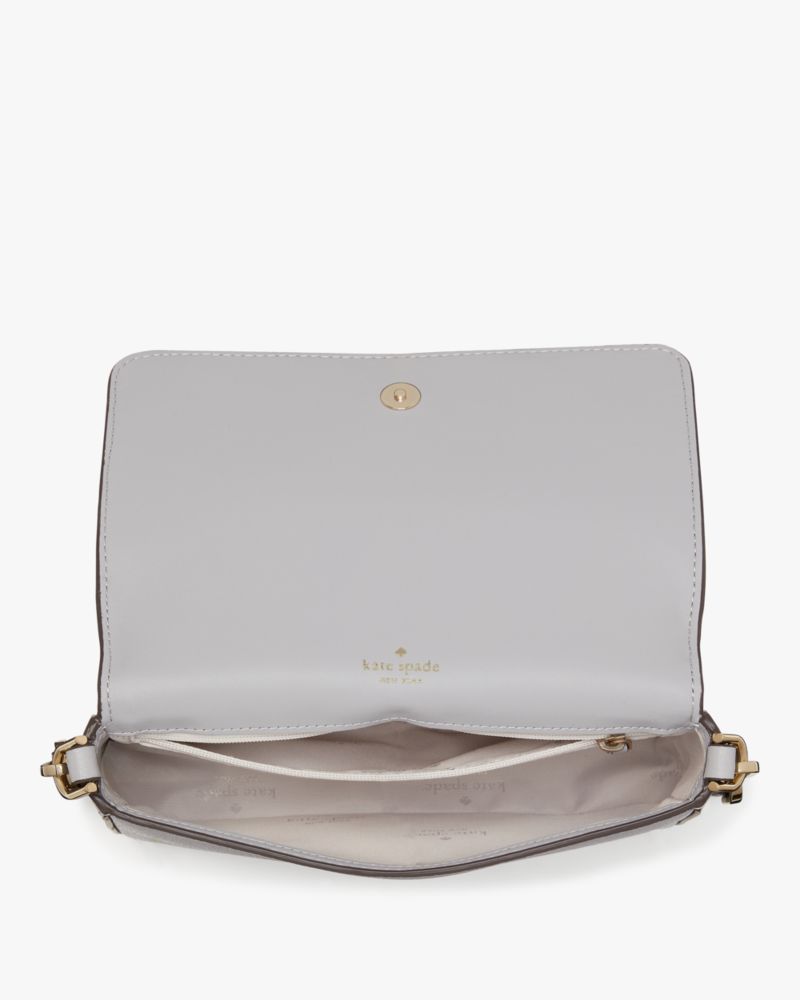 KateSpade Lena Colorblock Mini Flap Crossbody Mountain Grey Multi