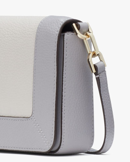 KateSpade Lena Colorblock Mini Flap Crossbody Mountain Grey Multi