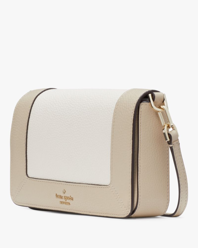 KateSpade Lena Colorblock Mini Flap Crossbody Light Sand Multi