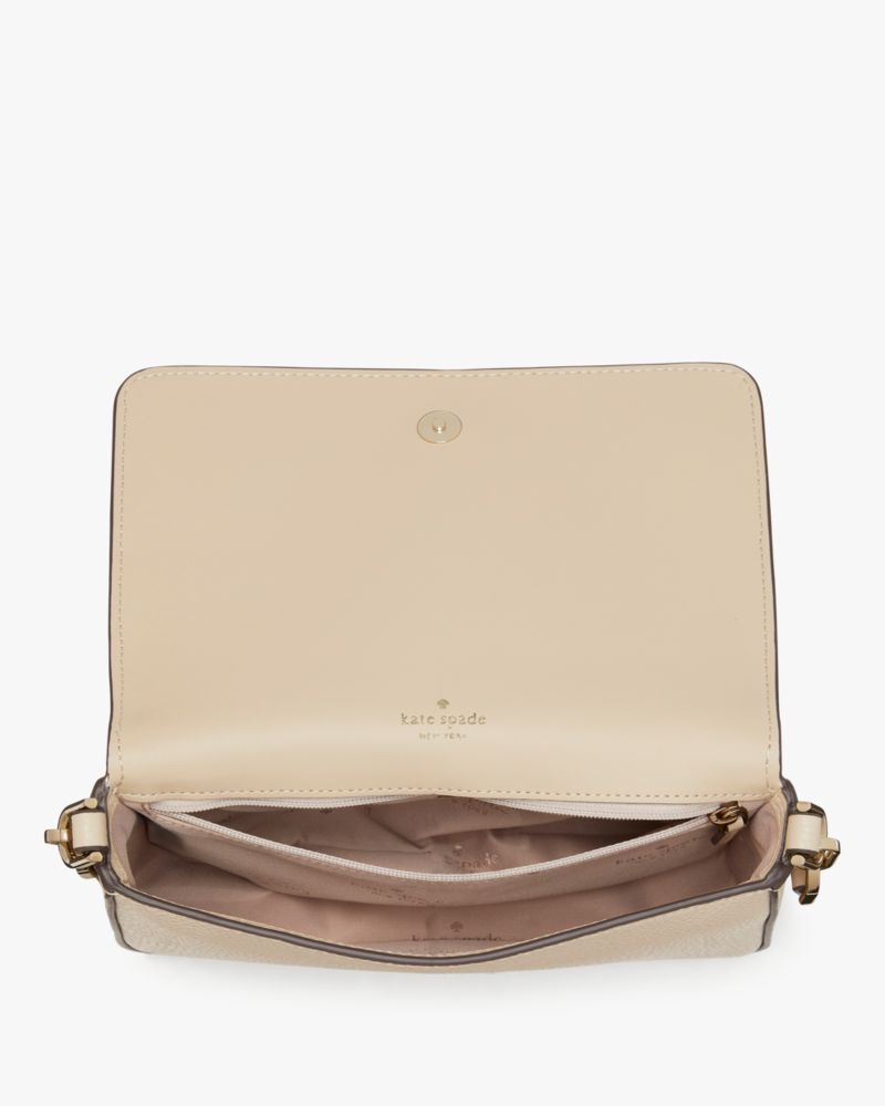 KateSpade Lena Colorblock Mini Flap Crossbody Light Sand Multi