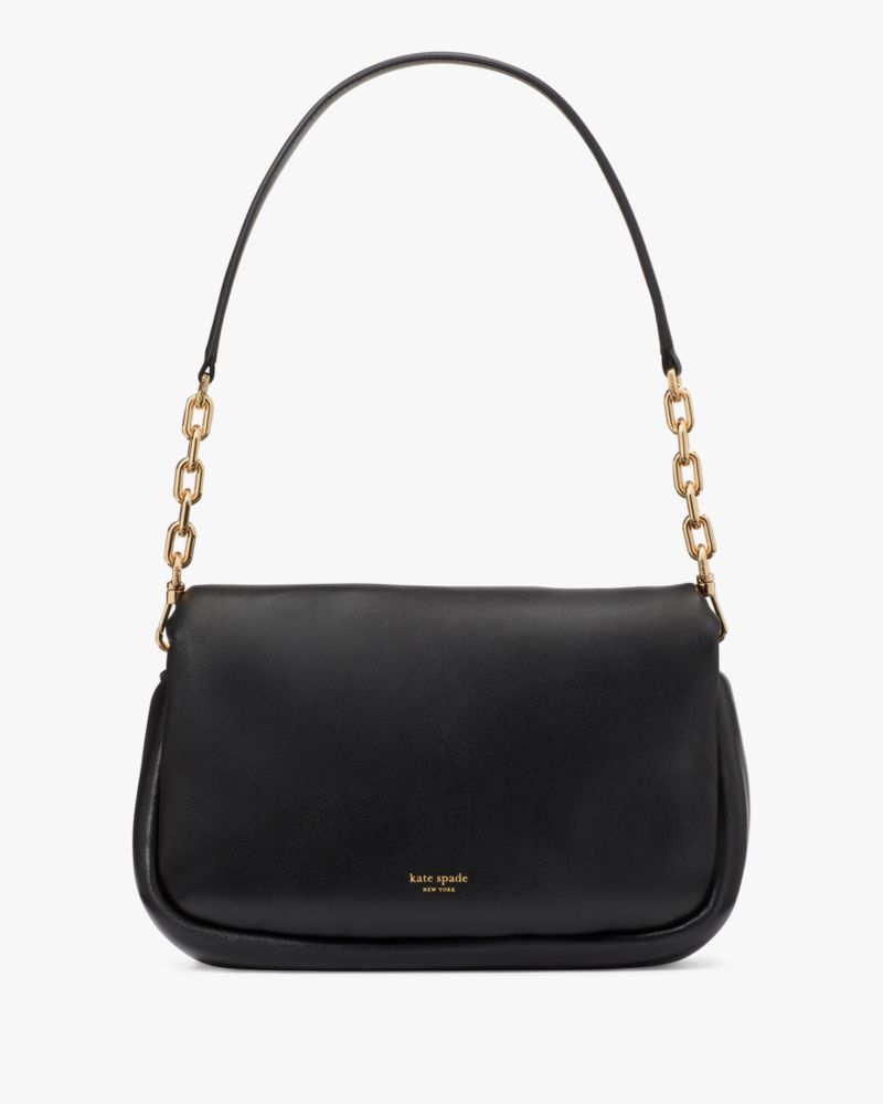 KateSpade Dakota Puffy Leather Crossbody Black
