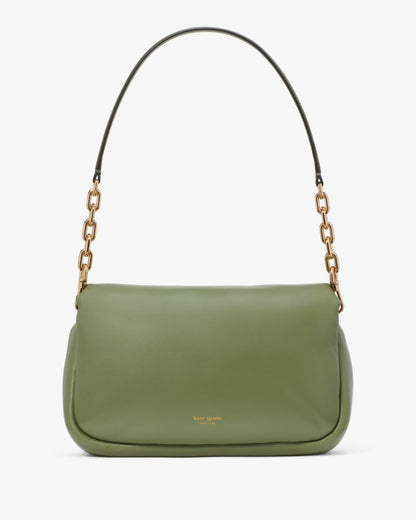 KateSpade Dakota Puffy Leather Crossbody Cedar Stand