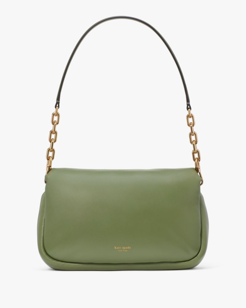 KateSpade Dakota Puffy Leather Crossbody Cedar Stand