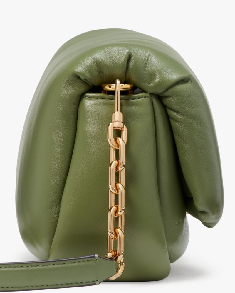 KateSpade Dakota Puffy Leather Crossbody Cedar Stand