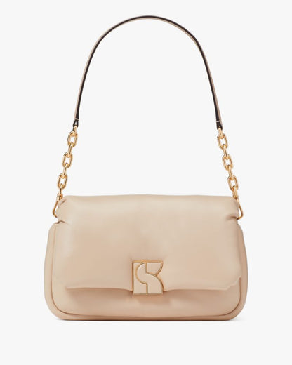 KateSpade Dakota Puffy Leather Crossbody Feather