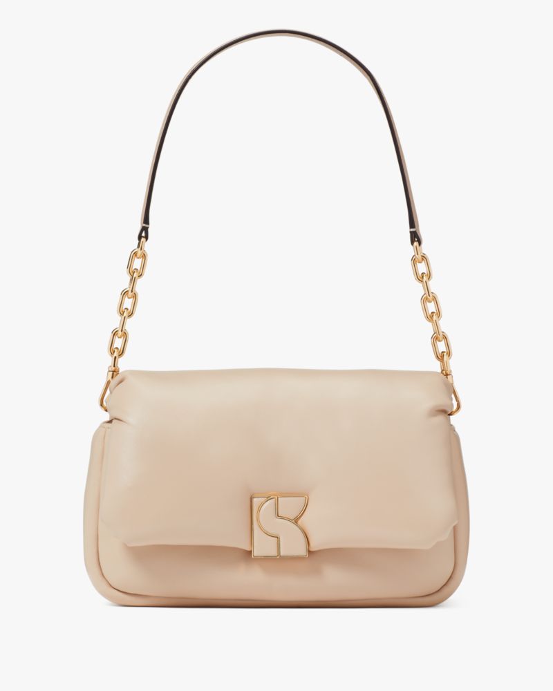 KateSpade Dakota Puffy Leather Crossbody Feather
